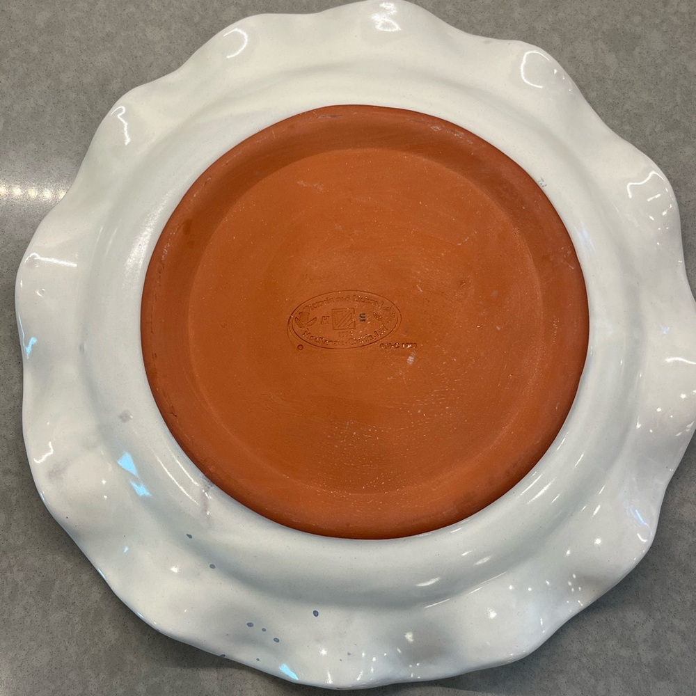 MacKenzie-Childs Myrtle Dinnerware Plate with Floral Design - Picture 7 of 10